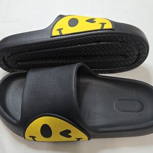 Black Slides with Yellow Smiley Face